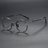 Mika Titanium Vintage Round Eyeglasses Frame