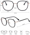 Geometric Metal Glasses Frames M2857