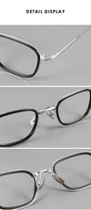 Coker Retro Titanium Square Glasses Frame