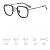 Jovan Retro Titanium Square Glasses Frame