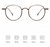 Titanium Vintage Round Eyeglasses Frames ST10519