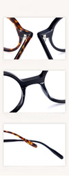 Jory Retro Round Acetate Glasses Frame