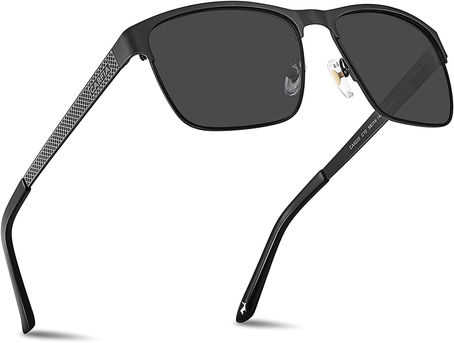 Men's Polarized Sunglasses for Driving Fishing Golf Metal Glasses 