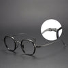 Zizza Titanium Geometric Glasses Frame