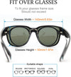 Fit Over Glasses Sunglasses Polarized for Women Men Fishing Driving Outdoor Mirrored Lens UV Protection