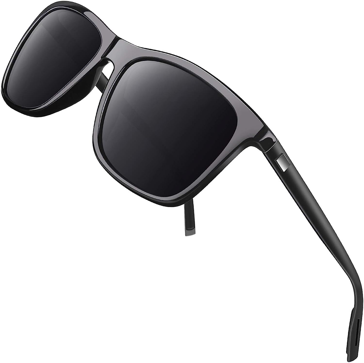 GQUEEN Classic Horn Rimmed Semi Rimless Polarized Sunglasses for Men –  Jollynova