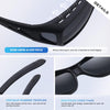 Tnnaiko Night Driving Glasses Night Vision Glasses Fit Over Glasses Sunglasses for Men Polarized Anti Glare Lens