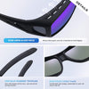 Tnnaiko Night Driving Glasses Night Vision Glasses Fit Over Glasses Sunglasses for Men Polarized Anti Glare Lens