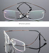 Ultra-Light Titanium Rectangle Rimless Glasses