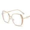 WOMEN'S FASHION LARGE FRAME GLITTER ANTI-BLUE LIGHT GLASSES