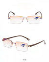 Anti blue light intelligent zoom reading glasses