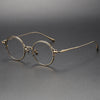 Romas Titanium Vintage Round Eyeglasses Frame