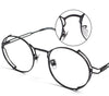 Riven Titanium Vintage Oval Eyeglasses Frames