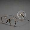 Titanium Vintage Round Eyeglasses Frames ST10519