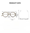 Titanium Vintage Round Eyeglasses Frames  RLT5911