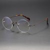 Jarek Titanium Rimless Oval Glasses Frames