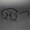 Mika Titanium Vintage Round Eyeglasses Frames