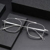 Chan Retro Titanium Square Glasses Frame