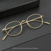 Titanium Vintage Oval Eyeglasses Frames 200132