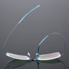 Ultra-Light Titanium Rectangle Rimless Glasses