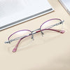 WOMEN'S HD HALF-FRAME FOLDING ANTI-BLUE LIGHT READING GLASSES