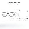 Ceaser Retro Titanium Square Glasses Frame