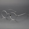 Quan Titanium Geometric Glasses Frame