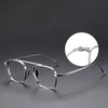 Chan Retro Titanium Square Glasses Frame