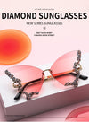 BUTTERFLY DIAMOND RIMLESS SUNGLASSES