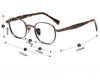 Retro Titanium Square Glasses Frame SM217