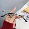 WOMEN'S FASHIONABLE METAL FRAME HD ANTI-BLUE LIGHT READING GLASSES