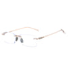 FASHION HD FRAMELESS SQUARE ANTI-BLUE LIGHT READING GLASSES