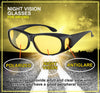 Night Driving Glasses Anti Glare Polarized Night Vision Yellow Driving Fit Over Driving Sunglasses Men and Women