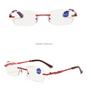 WOMEN'S ANTI-BLUE LIGHT RIMLESS PRESBYOPIA GLASSES