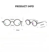 Titanium Vintage Round Eyeglasses Frames KMN122