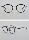 Arvid Retro Oval Titanium Glasses Frame