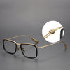 Retro Titanium Square Glasses Frame DATA423