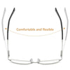 ANTI-FATIGUE HIGH-QUALITY METAL FRAME FOR BUSINESS READING GLASSES