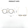 Whitney Titanium Geometric Glasses Frame