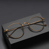 Titanium Vintage Round Eyeglasses Frames ST10519