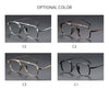 Chan Retro Titanium Square Glasses Frame