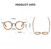 Mika Titanium Vintage Round Eyeglasses Frame