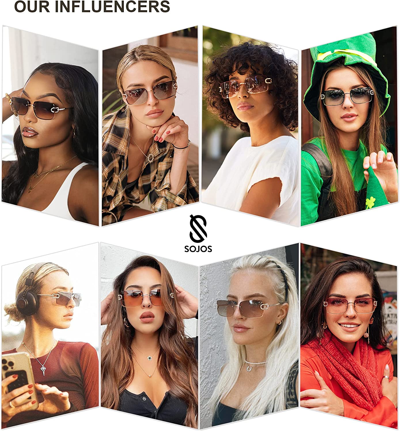  SOJOS Trendy Aviator Sunglasses Womens Oversized Retro