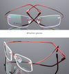 Ultra-Light Titanium Rectangle Rimless Glasses