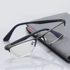 MEN'S METAL HALF-FRAME HIGH-DEFINITION ANTI-BLUE LIGHT READING GLASSES