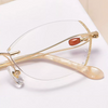 WOMEN'S ULTRA-LIGHT FASHION DIAMOND FRAMELESS ANTI-BLUE LIGHT READING GLASSES