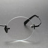 Ciri Titanium Semi-Rimless Round Glasses Frames