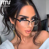 Cat Eye Computer Glasses Women Anti Blue Eyebrow Design Eyewear Blue Light Blocking Glasses Optical Spectacle Eyeglass