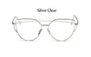 Computer Transparent Eyewear Frames Classic Brand Fashion Cat Eye Glasses For Women Oversized Spectacle Eyeglasses