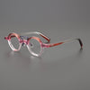 Giusy Retro Round Acetate Glasses Frame